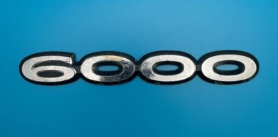 原始设备制造商 1985 - 91 庞蒂亚克 6000 Trunk 徽章徽章文字标志 GM 20345603 复古复古 — 第 1/4 张图片