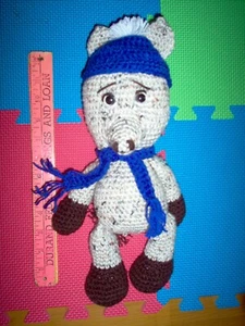 New hand crochet donkey, 14" tall a - Picture 1 of 3