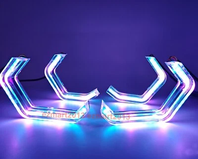 for BMW X1 E84 Xenon F48 10-19 Dream color Flow dynamic RGB Crystal halo ring - Imagem 1 de 4
