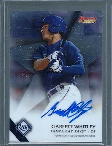 Tampa Bay Rays Garrett Whitley 2015 Bowman's Best Certified Auto Card
