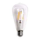 US New Vintage Retro E27 2W-8W Screw LED Filament Light Bulb ST64 Globe Lamp