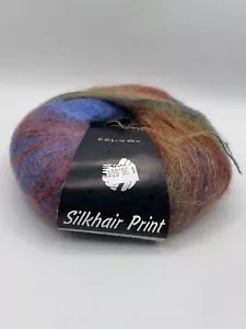 Lana Grossa SILKHAIR SUPER KID HILO DE SEDA MOHAIR # 334 multicolor 50 g. - Imagen 1 de 7