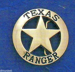 Hebilla de cinturón de insignia de Texas Ranger (latón) - Imagen 1 de 2