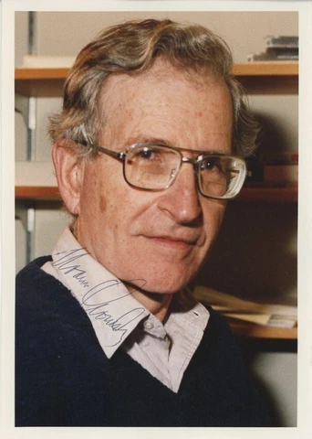 Noam Chomsky- Signed Twice Photograph (Philosopher) Cover