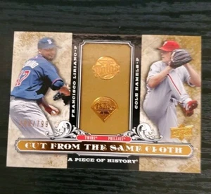 2008 Upper Deck Cut From the Same Cloth #HL Liriano Hamels /799 - Picture 1 of 2