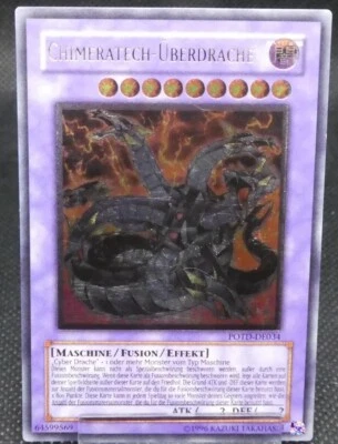 YUGIOH  Chimeratech- Überdrache PODT DE034/ Ultimate Rare/ Deutsch/ NM/M - Bild 1 von 4