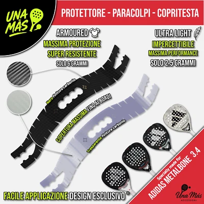 Paracolpi - Protettore - Copritesta Adidas Metalbone 3.4 - HRD - Carbon - CTRL - Imagen 1 de 2