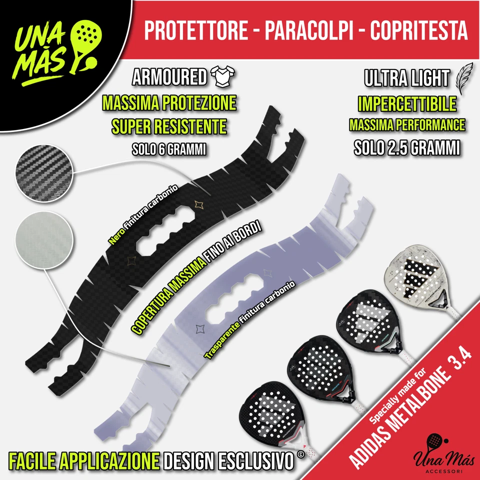 Paracolpi - Protettore - Copritesta Adidas Metalbone 3.4 - HRD - Carbon - CTRL - Imagen 1 de 2