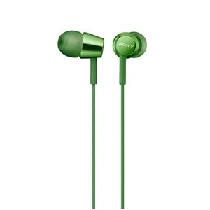 SONY MDR-EX155 Closed Dynamic In-Ear Headphones Green NEW from Japan F/S - Picture 1 of 1