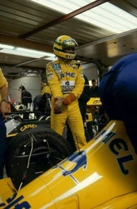 PLAQUE MÉTAL FORMULE 1 AYRTON SENNA 30 X 20 CM - Imagen 1 de 4