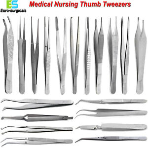 Dental Medical Tweezers Nursing Surgical Cotton Forceps Dressing Instruments CE
