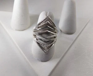 Banda de cristal pavimentado de plata de ley 925 - Nueva - Talla 7,5 - Imagen 1 de 2