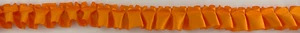 7/8" orange satin pleated fabric trim 5 yards - Picture 1 of 1