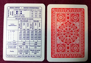 CARTA PUNTEGGI BRIDGE - MODIANO '98 DORSO ROSSO - NUOVA - Foto 1 di 1