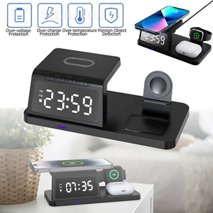 4in1 Wireless Fast Charger Station Dock For Apple Watch iPhone X 11-16 Pro Max - Picture 1 of 12