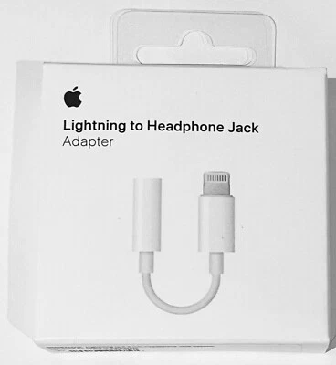 Genuine OEM Apple Lightning to Headphone Jack AUX Adapter iPhone X 11 12 13 NEW - Image 1 of 4