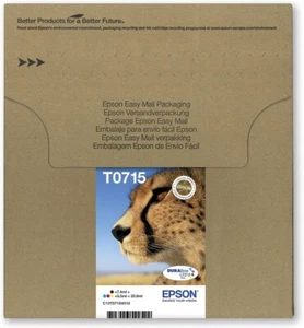 Original Epson T0715 Ink Cartridges Cheetah Set T0711 T0712 T0713 T0714 - Picture 1 of 9