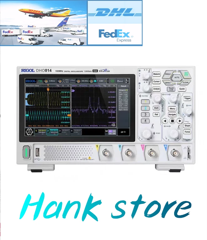 RIGOL DHO814 100MHz 4-Channel 12Bit Digital Oscilloscope with 4PCS 150MHz Probes - Image 1 of 4