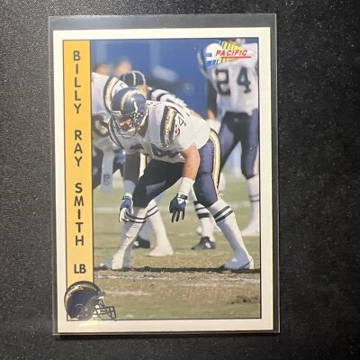 1992 Pacific #598 Chargers Billy Ray Smith Football Card  - Image 1 of 3
