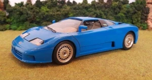 * 1/18 Scale * Burago * 1991 Bugatti EB 110 * Blue Supercar * - Picture 1 of 17