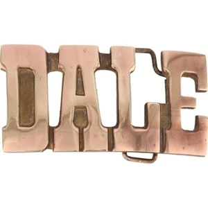 New Brass Dale Name Old School Hippie Hippy Retro NOS Vintage Belt Buckle - Picture 1 of 5