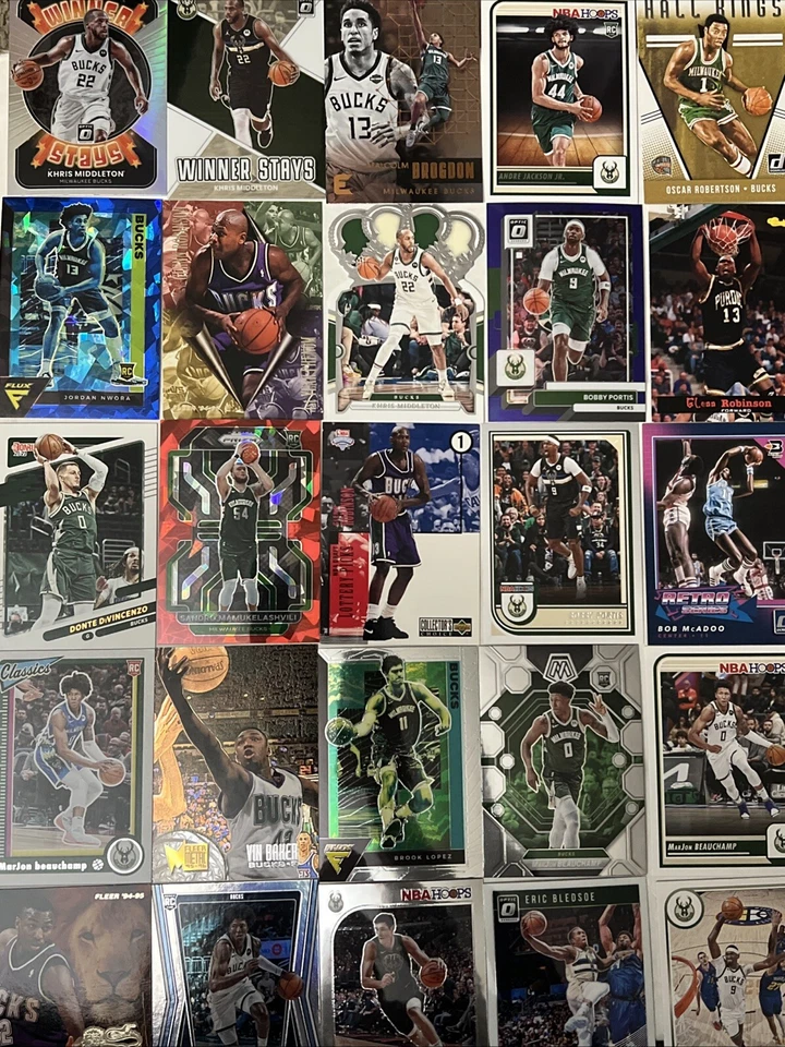 Lote de 52 cartas de Milwaukee Bucks NBA Foto 1 de 4