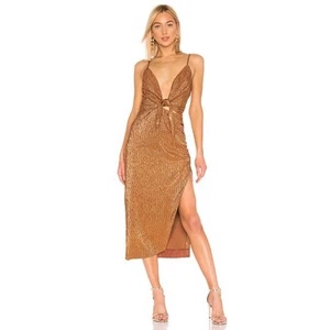 Vestido House of Harlow 1960 X Revolve Gail bronce para mujer grande - Imagen 1 de 10