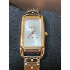 Coach Cadie Crystal Rectangular Bracelet Watch New In Box! - Picture 1 of 5