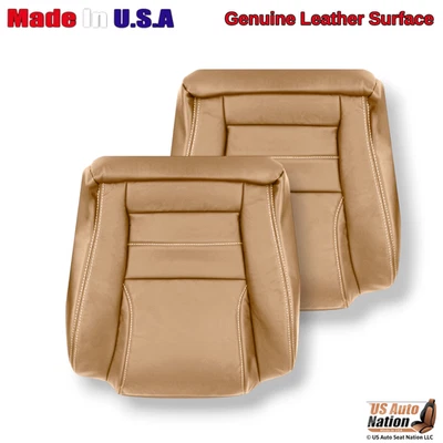 Cubiertas de asiento delanteras inferiores de cuero genuino para Ford Mustang 1994-1998 sillín Foto 1 de 4