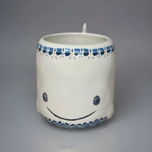 Natural Life Whale Coffee Tea Mug Cup Tail Handle “Go With the Flow” Ceramic - Picture 1 of 5