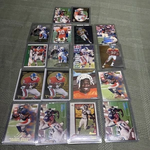 Terrell Davis Football Card Lot 18 Cards Broncos Rookies Protective Sleeves Mint - Picture 1 of 10