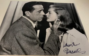 LAUREN BACALL (1924-2014) FOTO AUTOGRAFO 8x10 firmato a mano! Humphrey Bogart - Foto 1 di 2
