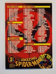 #150 CHECKLIST 1994 Fleer Marvel Amazing Spider-Man - Picture 1 of 2