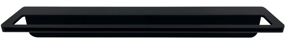 Barra Porta Asciugamani Alluminio Nero 52cm Armadio Cassetto Bagno Cucina - Immagine 1 di 3