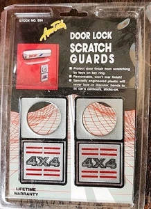 AmTech 1987 Door Lock Scratch Guards Accent Trim 4X4 Square body NEW - Picture 1 of 3