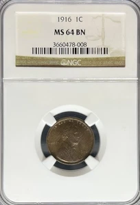 1916 Lincoln Cent MS64BN NGC (#PA3660478008) - Picture 1 of 2