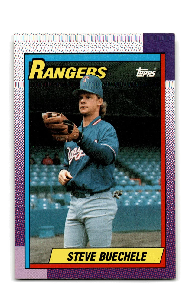 Steve Buechele 1990 Topps #279 Texas Rangers Centered Mint to Gem - Image 1 of 2