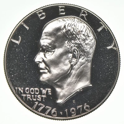 1976-S Dólar Eisenhower 40% PRATA - PROVA Cameo *8469 - Imagem 1 de 3