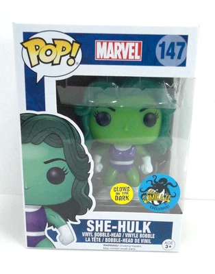 Funko PoP Marvel #147 She-Hulk Brilla en la Oscuridad Stan Lee's Comikaze Exclusivo Foto 1 de 4