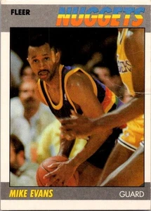 Mike Evans 1987-88 Fleer #36 Denver Nuggets - Picture 1 of 2