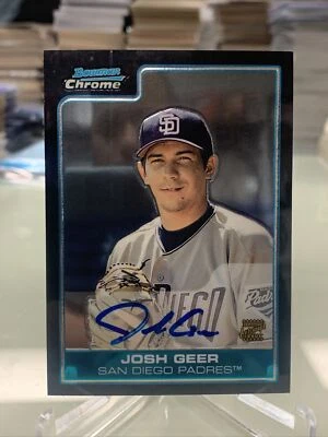 2006 Bowman Chrome Prospects Josh Geer #BC232 Auto - Image 1 of 2