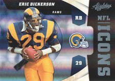 2011 Absolute Memorabilia NFL Icons Spectrum #17 Eric Dickerson /100