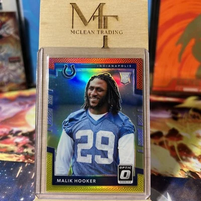 MALIK HOOKER RC 2017 OPTIC RED YELLOW PRIZM INDIANAPOLIS COLTS - Image 1 of 2