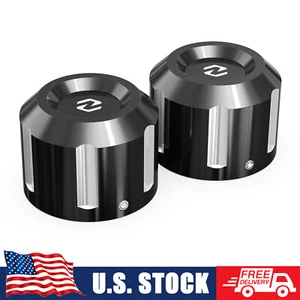 NICECNC 8020 Rear Axle Nut Covers Cap for Harley Road King Police FLHP 08-14 - Picture 1 of 14