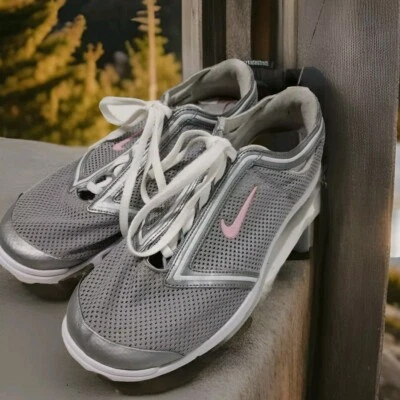 Botines de golf Nike Summer Lite III plateados 379204 zapatos malla para mujer 8,5 EE. UU. Foto 1 de 4