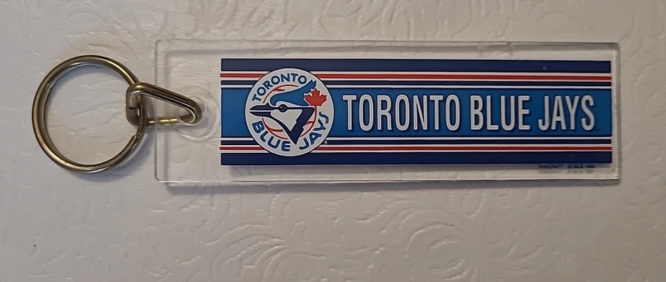Toronto Blue Jays Logo Lucite Key Chain (1992, Wincraft Ind) - New - Image 1 of 4