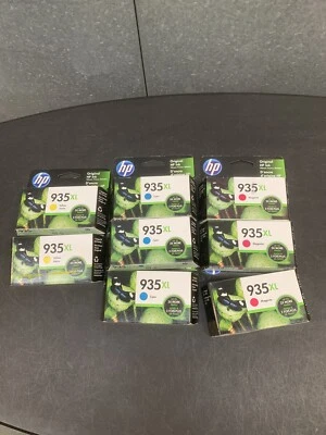 Lote de 8 Cartuchos de Tinta HP 935XL Cian Magenta Amarillo Caducados 2021 Foto 1 de 4