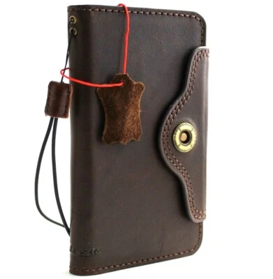 Genuine Vintage Leather Case for Samsung Galaxy S10 Plus Wallet Book Soft Holder - Image 1 of 4