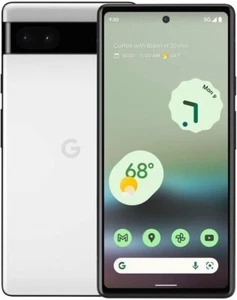 Carrier Unlocked - Google Pixel 6a 5G GX7AS - Chalk White 128GB - Good Condition - Afbeelding 1 van 3