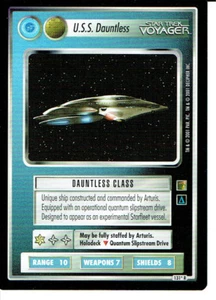 TARJETA RARA STAR TREK CCG THE BORG EE. UU. DAUNTLESS (federación) - Imagen 1 de 1